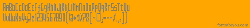 Mosatt Font – Gray Fonts on Orange Background