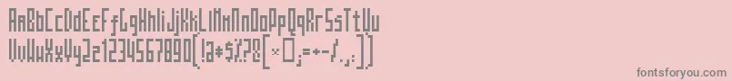 Mosatt-fontti – harmaat kirjasimet vaaleanpunaisella taustalla