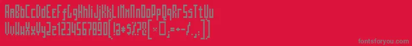 Mosatt Font – Gray Fonts on Red Background