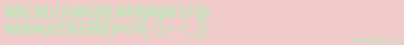 Mosatt Font – Green Fonts on Pink Background