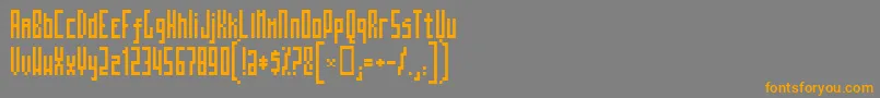 Mosatt Font – Orange Fonts on Gray Background