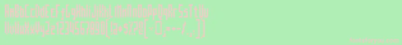 Mosatt Font – Pink Fonts on Green Background