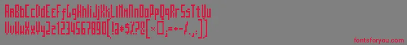 Mosatt Font – Red Fonts on Gray Background
