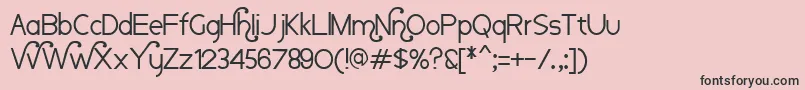 Nauvoo Font – Black Fonts on Pink Background