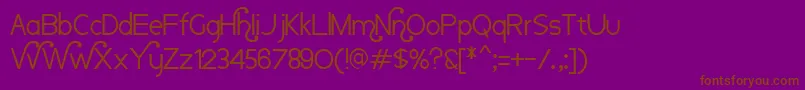 En savoir plus sur la police Nauvoo Police Nauvoo – polices brunes sur fond violet