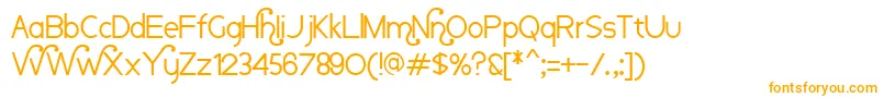 Nauvoo Font – Orange Fonts on White Background