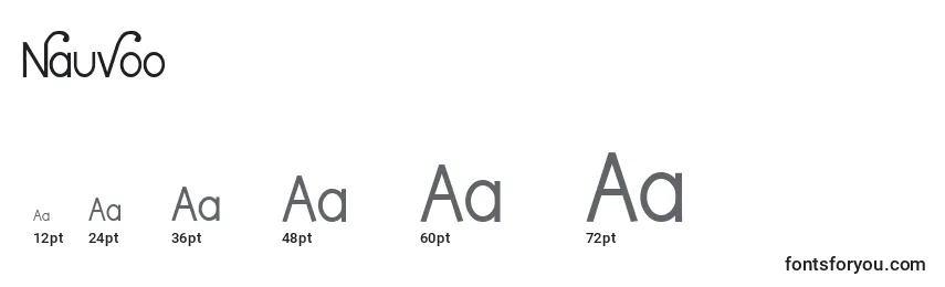 Nauvoo Font Sizes