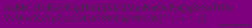 LinlibertineR Font – Black Fonts on Purple Background