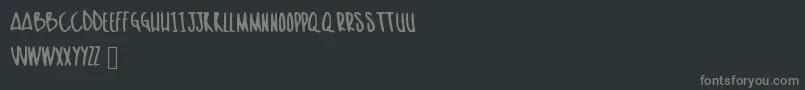Czcionka Skinish – szare czcionki na czarnym tle