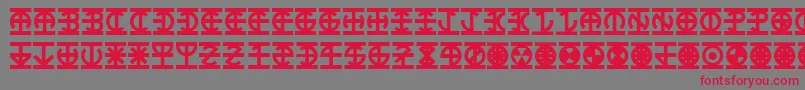 Lantern Font – Red Fonts on Gray Background
