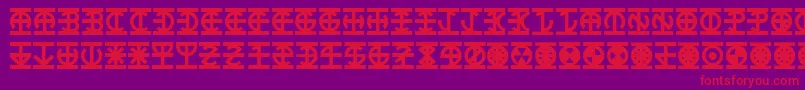 Lantern Font – Red Fonts on Purple Background