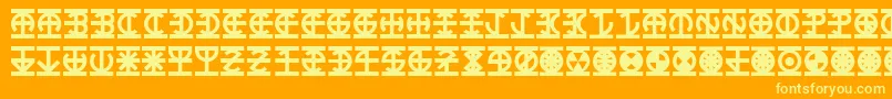 Подробнее о шрифте Lantern Шрифт Lantern – жёлтые шрифты на оранжевом фоне