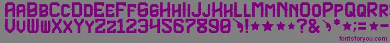 TexasTroupeFp Font – Purple Fonts on Gray Background