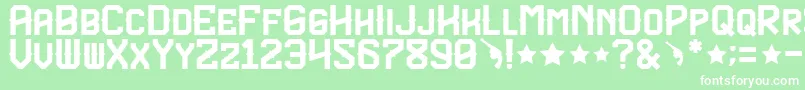 TexasTroupeFp Font – White Fonts on Green Background