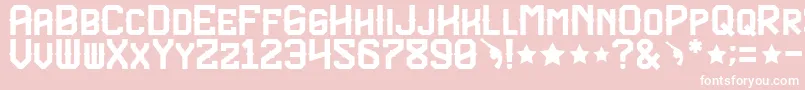 TexasTroupeFp Font – White Fonts on Pink Background