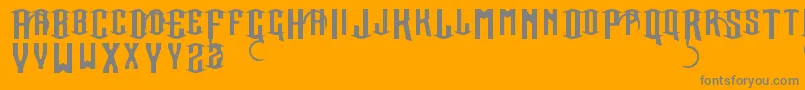 SacredRights Font – Gray Fonts on Orange Background