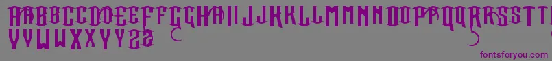 SacredRights Font – Purple Fonts on Gray Background