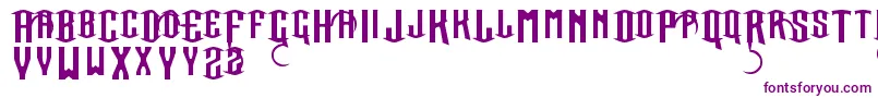 SacredRights Font – Purple Fonts on White Background