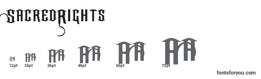 SacredRights Font Sizes