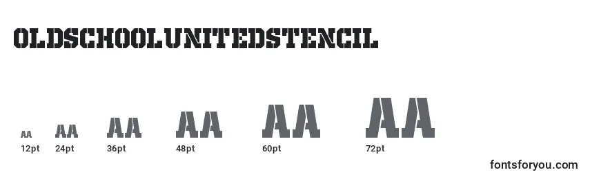 OldSchoolUnitedStencil Font Sizes