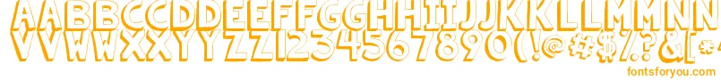 Kgsummersunshineshadow-Schriftart – Orangefarbene Schriften auf weißem Hintergrund