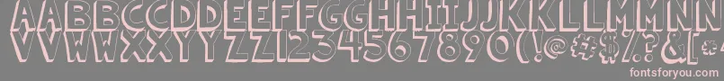 Kgsummersunshineshadow-Schriftart – Rosa Schriften auf grauem Hintergrund