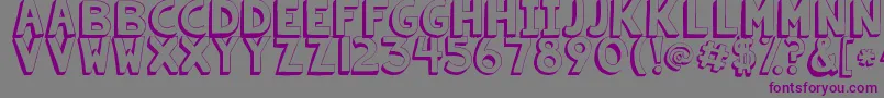 Kgsummersunshineshadow Font – Purple Fonts on Gray Background