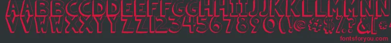 Kgsummersunshineshadow Font – Red Fonts on Black Background
