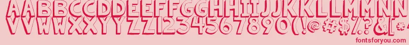 Kgsummersunshineshadow Font – Red Fonts on Pink Background