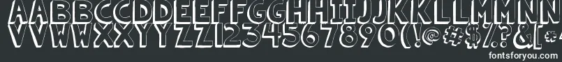 Kgsummersunshineshadow Font – White Fonts on Black Background