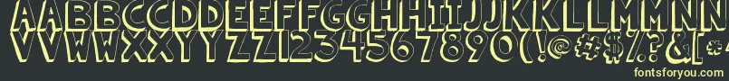 Kgsummersunshineshadow Font – Yellow Fonts on Black Background