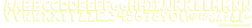Kgsummersunshineshadow Font – Yellow Fonts on White Background