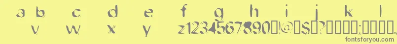 DobFiletype Font – Gray Fonts on Yellow Background