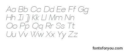 Обзор шрифта VillerayroundedThinitalic