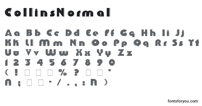 Schriftart CollinsNormal – Alphabet, Zahlen, spezielle Symbole