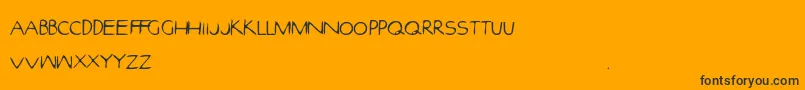 EfontlutionPart3-Schriftart – Schwarze Schriften auf orangefarbenem Hintergrund