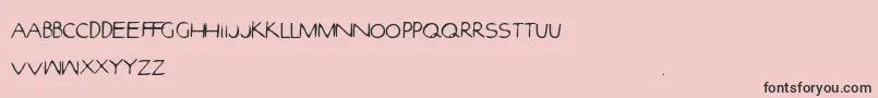 EfontlutionPart3 Font – Black Fonts on Pink Background