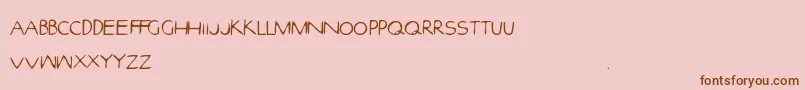 EfontlutionPart3 Font – Brown Fonts on Pink Background