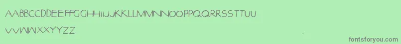 EfontlutionPart3 Font – Gray Fonts on Green Background