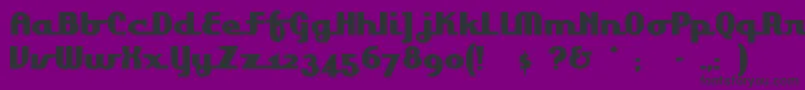Lakeshoredrive Font – Black Fonts on Purple Background
