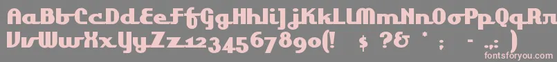 Lakeshoredrive Font – Pink Fonts on Gray Background
