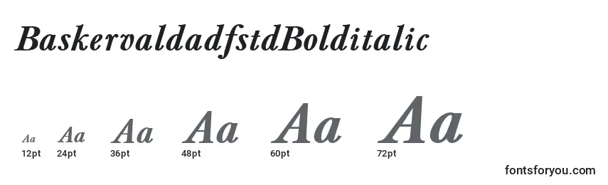 BaskervaldadfstdBolditalic Font Sizes