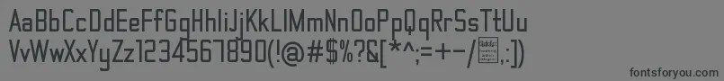 ThematicBoldDemo Font – Black Fonts on Gray Background