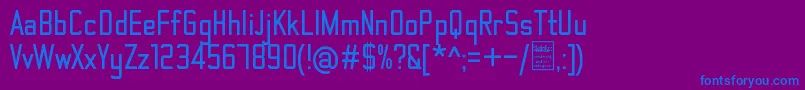 ThematicBoldDemo Font – Blue Fonts on Purple Background
