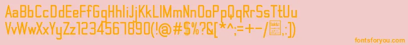 ThematicBoldDemo Font – Orange Fonts on Pink Background