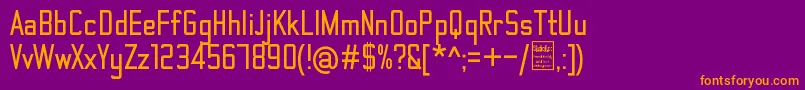 ThematicBoldDemo Font – Orange Fonts on Purple Background