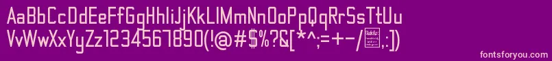 ThematicBoldDemo Font – Pink Fonts on Purple Background