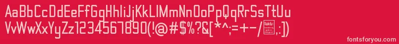 fuente ThematicBoldDemo – Fuentes Rosadas Sobre Fondo Rojo