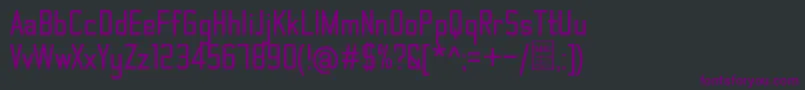 ThematicBoldDemo Font – Purple Fonts on Black Background