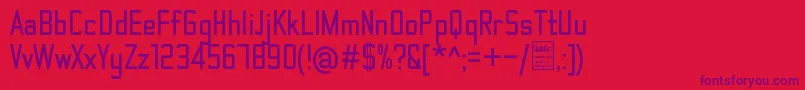 ThematicBoldDemo Font – Purple Fonts on Red Background